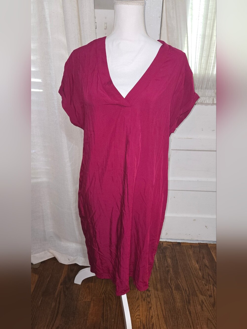 GAP Fuchsia Midi Dress